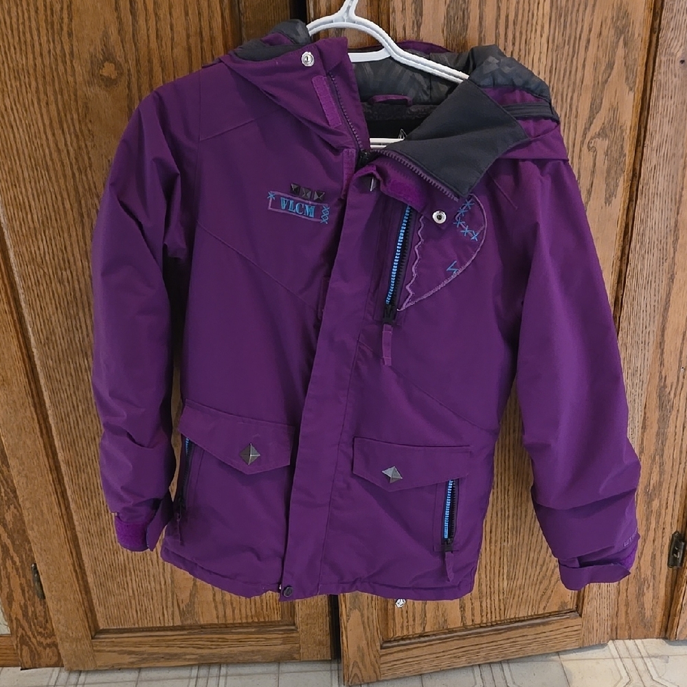 Volcom Girls Youth XL Purple Winter Jacket